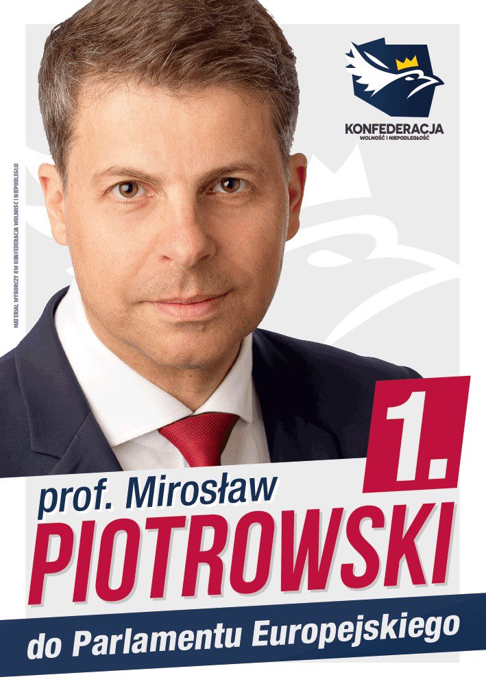 📢W wyborach do Parlamentu Europejskiego startuje z pozycji nr. 1️⃣ na liście @KONFEDERACJA_  okręgu nr 8️⃣. Województwo lubelskie.