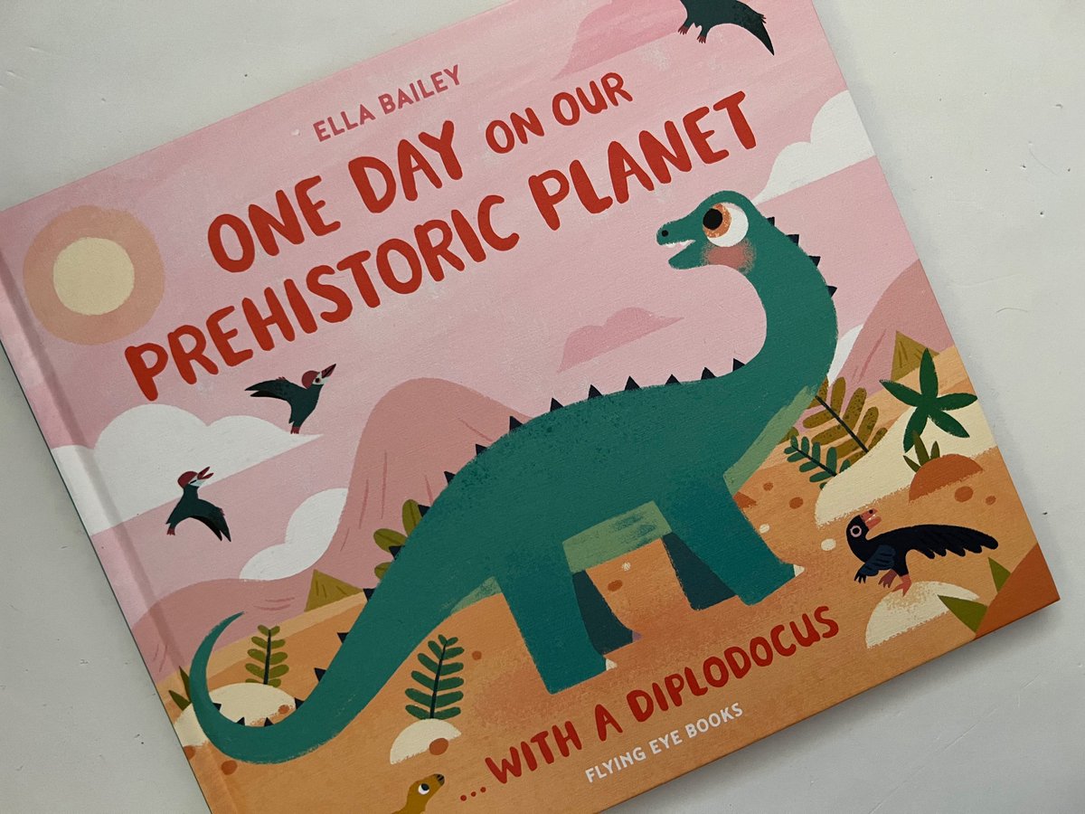 This looks like the perfect book for smaller readers who love dinosaurs. I love that it takes one dinosaur through a day. It is also a nice introduction to graphic novel style art. Thanks @FlyingEyeBooks for sending my way.