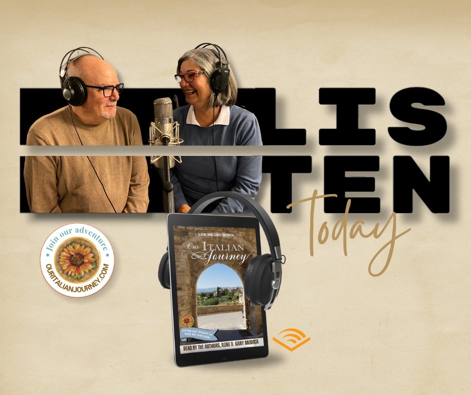 Have you had the opportunity to hear us tell our story? The reviews for narrating this audiobook have been so positive... we are thrilled. Use our special links...
#audiobook #audiobooklove #travelitaly 
 
USA link:  bit.ly/OIJAudio-USA
UK link: bit.ly/OIJAudio-UK