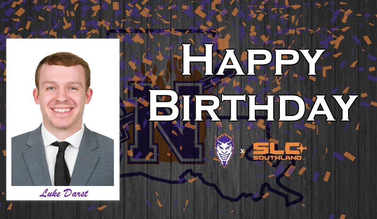 NSUDemonsMBB's tweet photo. Join us in wishing Coach Luke Darst (@LDarst13) a Happy Birthday! 🎂🎊

#ForkEm 😈🤘 https://t.co/D93P6JC2tx