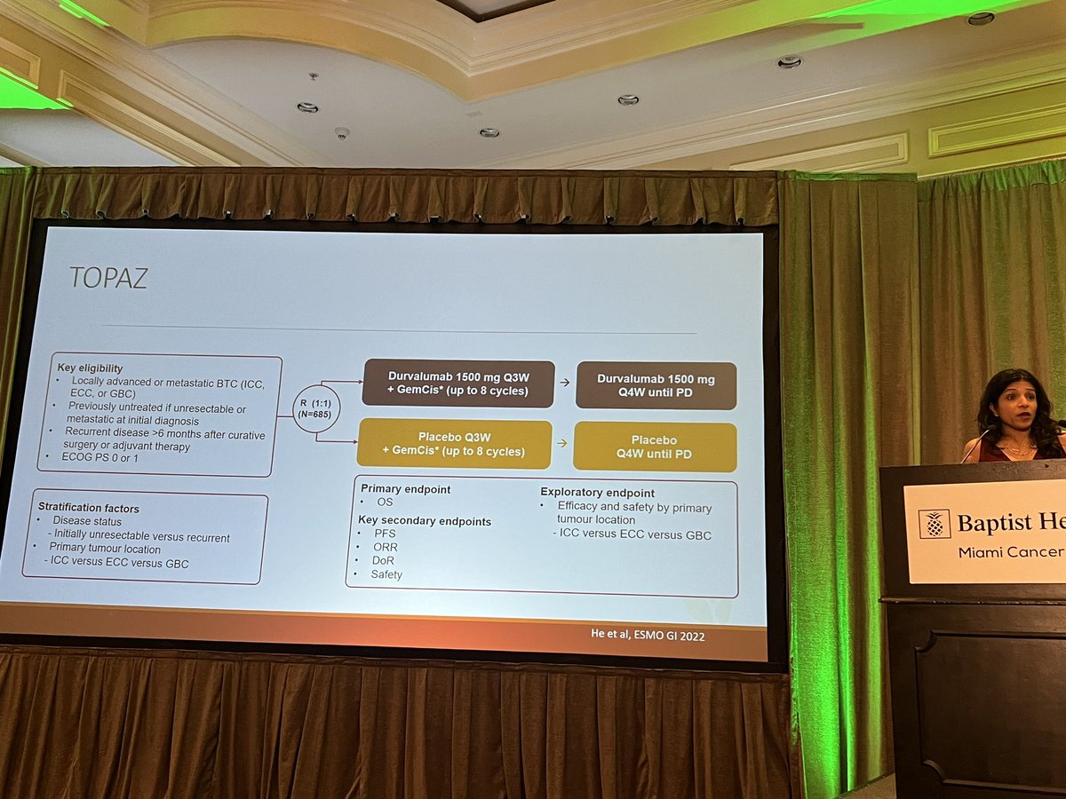 Amazing talk by @rachnatshroff on Precision Oncology Approaches in Pancreatic and Hepatobiliary Cancers #MCIPrecisionOncology @MiamiCancerInst @BaptistHealthSF