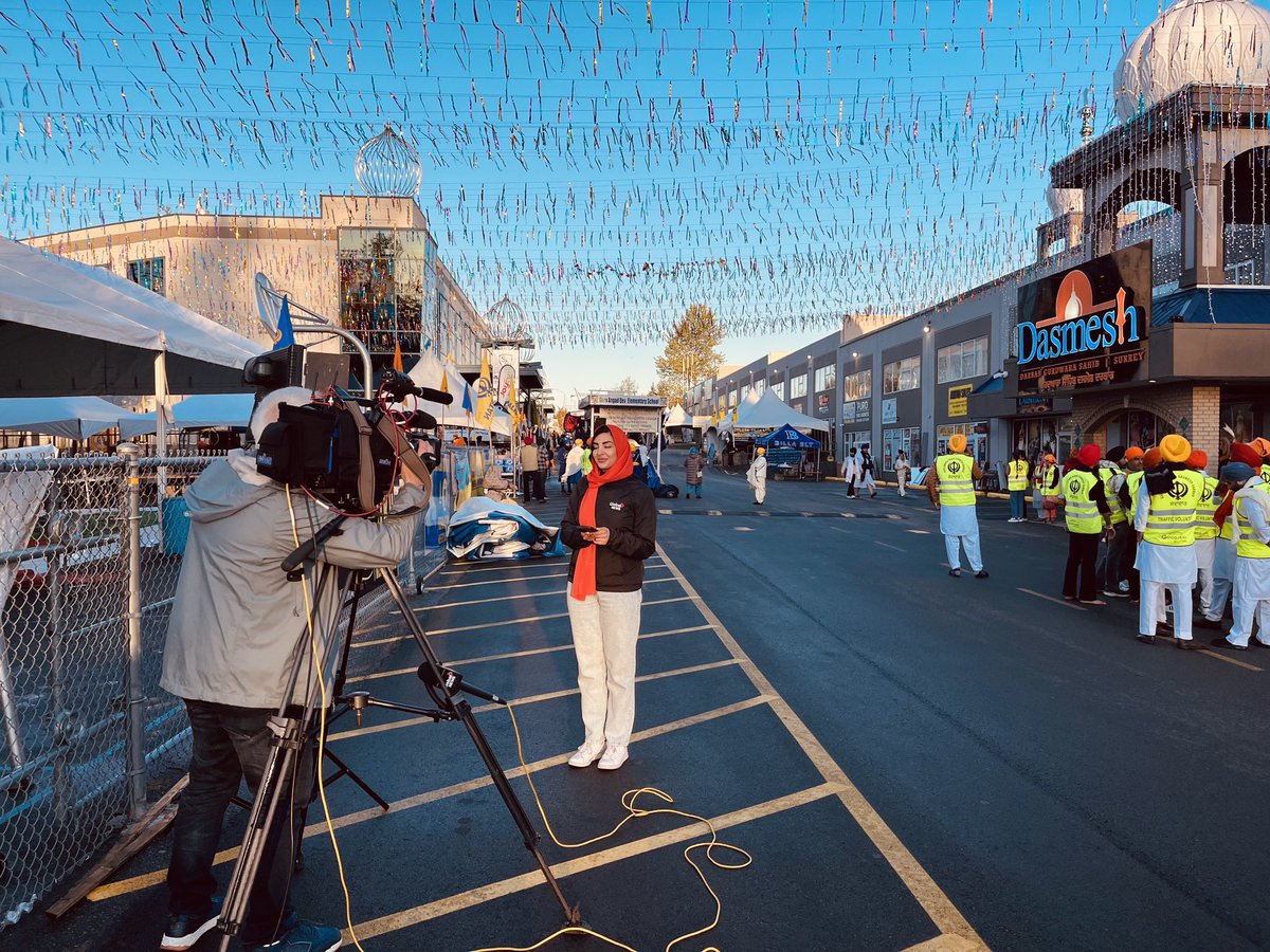 Thanks ⁦@GlobalBC⁩ ⁦@safeeyapirani⁩ for joining the celebrations today for the Surrey Vaisakhi Parade. Over 500,000 people are expected to enjoy sunny skies for the festivities, getting underway at 9:30 in Surrey