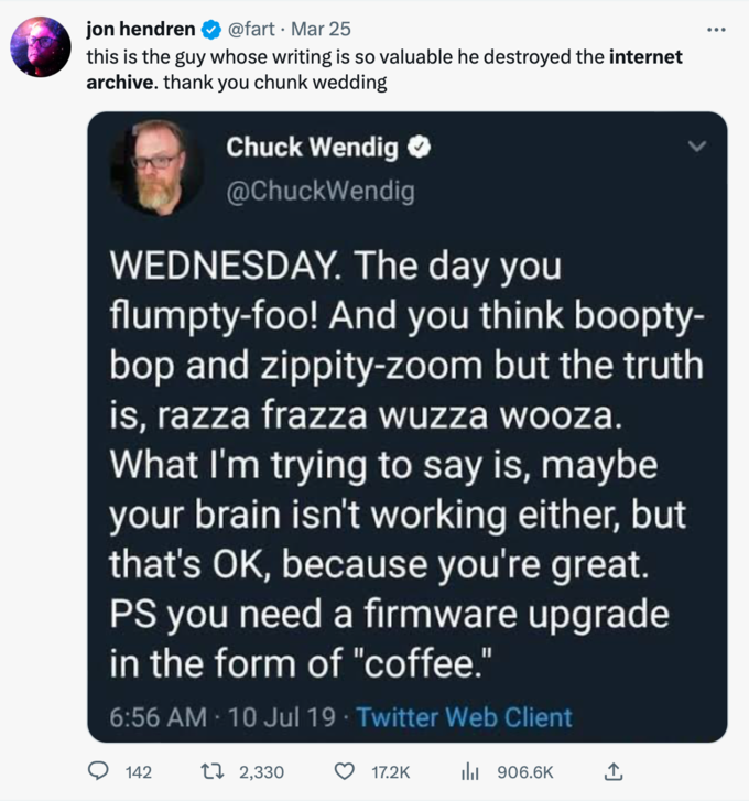 SquidMechanicus's tweet photo. We could very well lose the modern day Library Alexandria... to a guy that writes like this. https://t.co/ajSqOs4Kz4