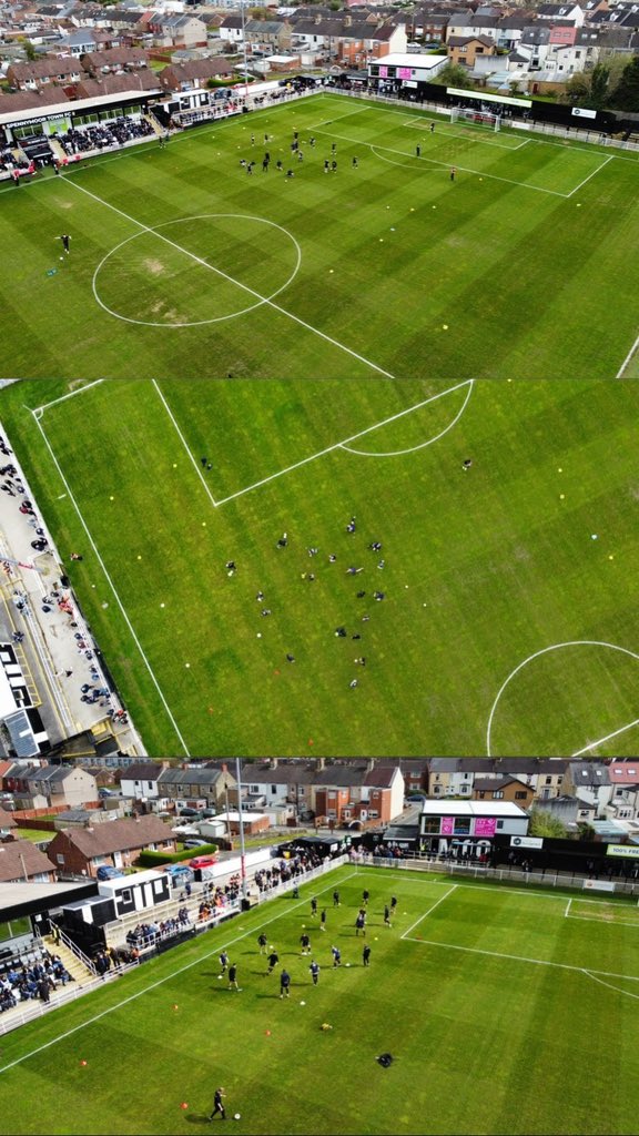 Lovely conditions for an exciting final game of the season for @SpennymoorTown 🤩