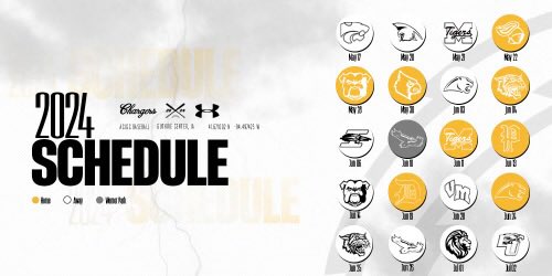 Here is ACGC baseball schedule for 2024! Practice starts in a week!