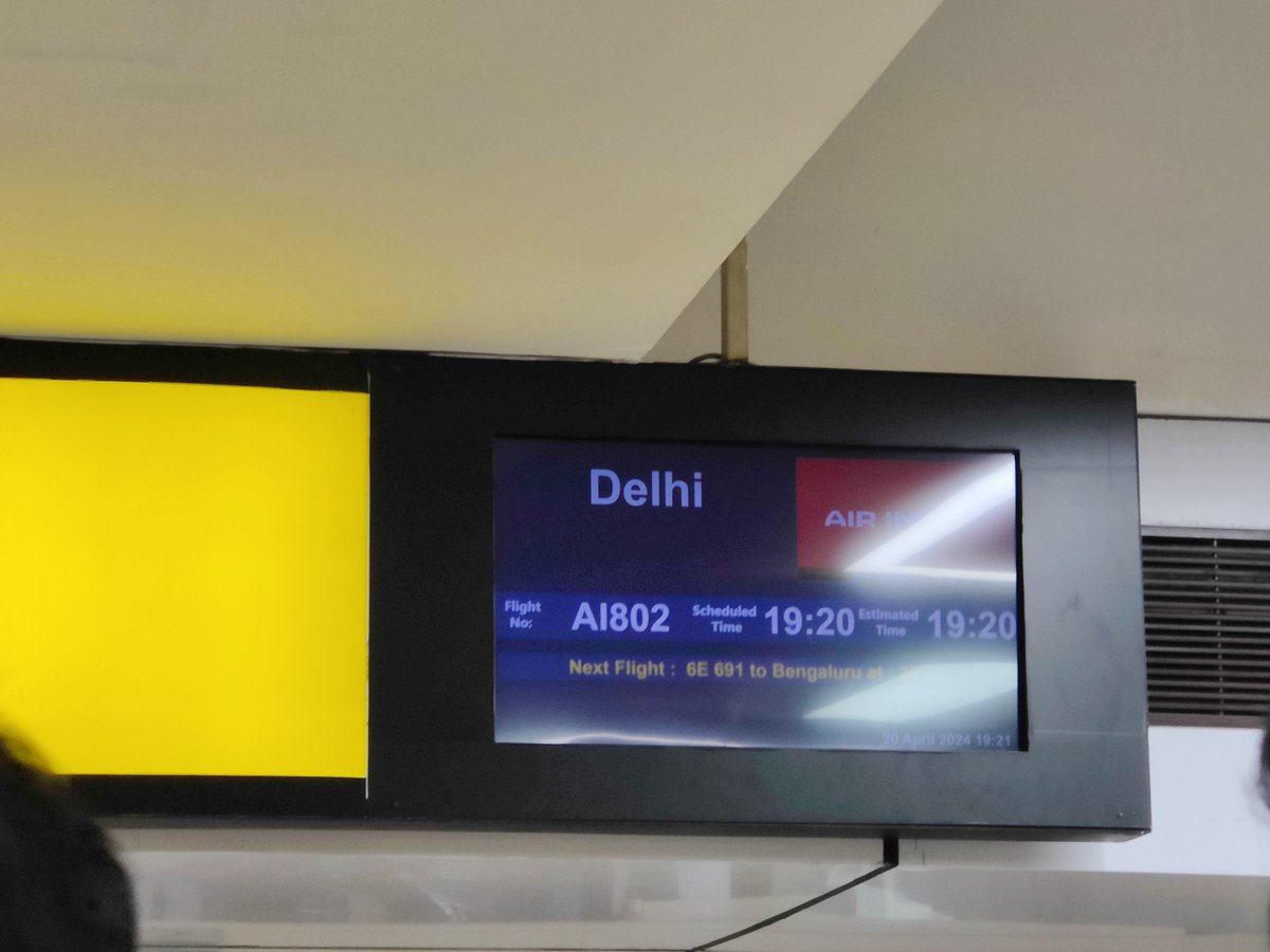 Flight time was 7.20pm and it's already 7.22pm no update on flight boarding no attendant at the gates people are just stranded at trivandrum domestic airport. 
This is not appreciated at all.
#airindia #trivandramairport