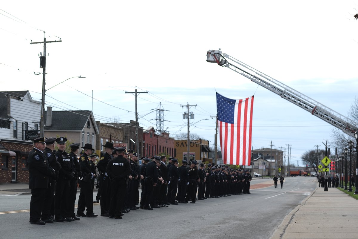 The funeral for Syracuse police officer Michael Jensen begins at 11 a.m. in Rome. Watch live coverage of the service on Spectrum News 1 and on the Spectrum News app: spectrumlocalnews.com/live #endofwatch