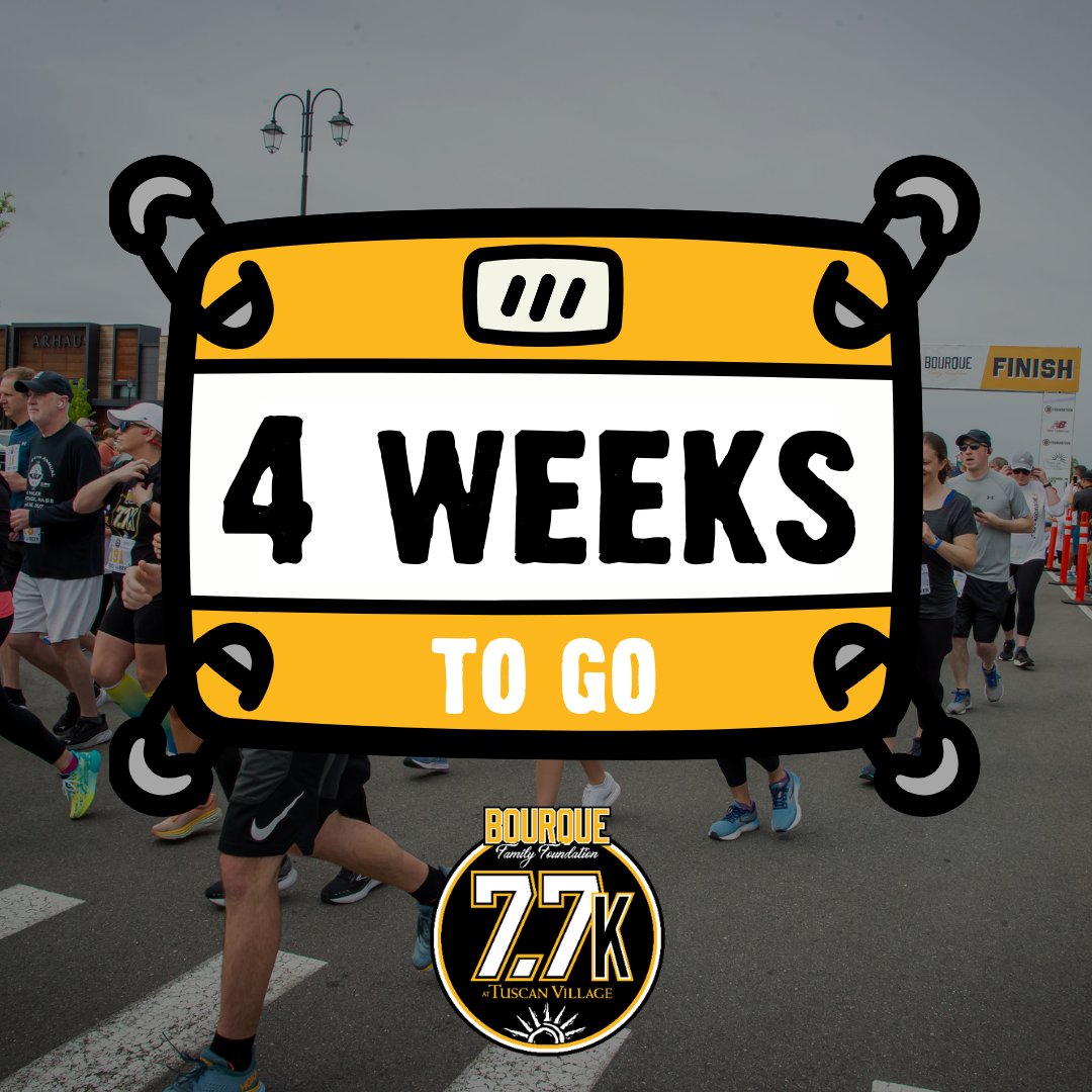 4️⃣ weeks until our 7.7k road race begins! Use the link in our bio to register or for more information 🏃‍♂️

#bourquefamilyfoundation #bourque77 #boston #bostonevent  #tuscanvillage #salemnh #tuscanvillagenh #bostonnonprofit #runboston #bostonroadrace #nhroadrace