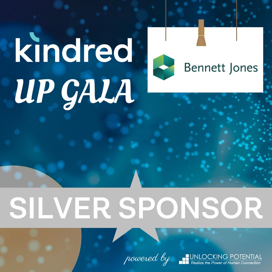 Our 2024 Kindred UP Gala, powered by the Unlocking Potential (UP) Foundation, is quickly approaching on May 2 and we are thrilled to have the amazing team at @BennettJonesLaw as a Silver Sponsor. Thank you! can.givergy.com/kindredupgala/. #yyc #yycgives #charity #notforprofit