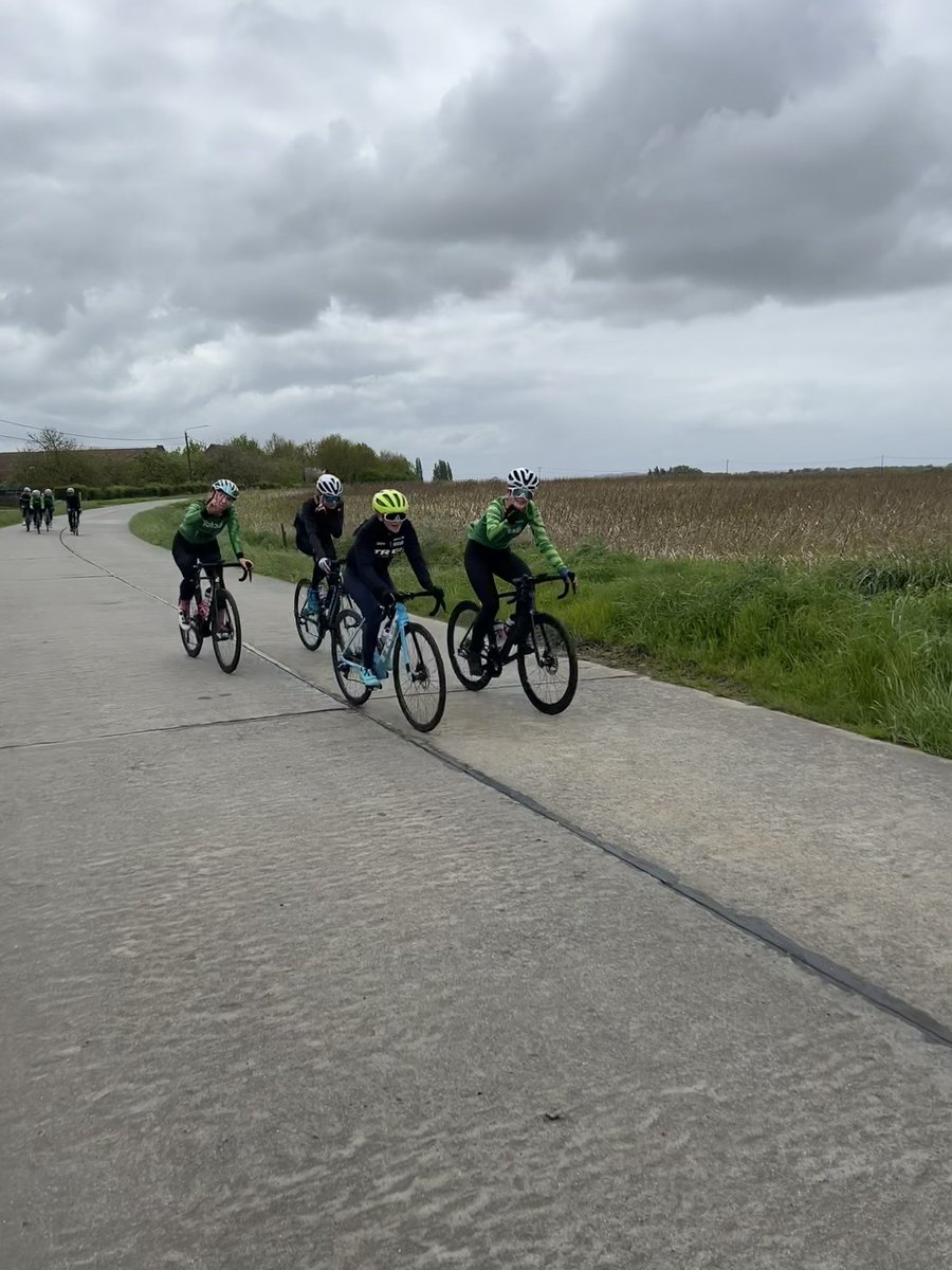 So here I am in Belgium, course recce done and tomorrow I line up to race at @GentWevelgem … I just want to say a massive thank you to @TofautiEA for this amazing opportunity… wish me luck. Ruby X