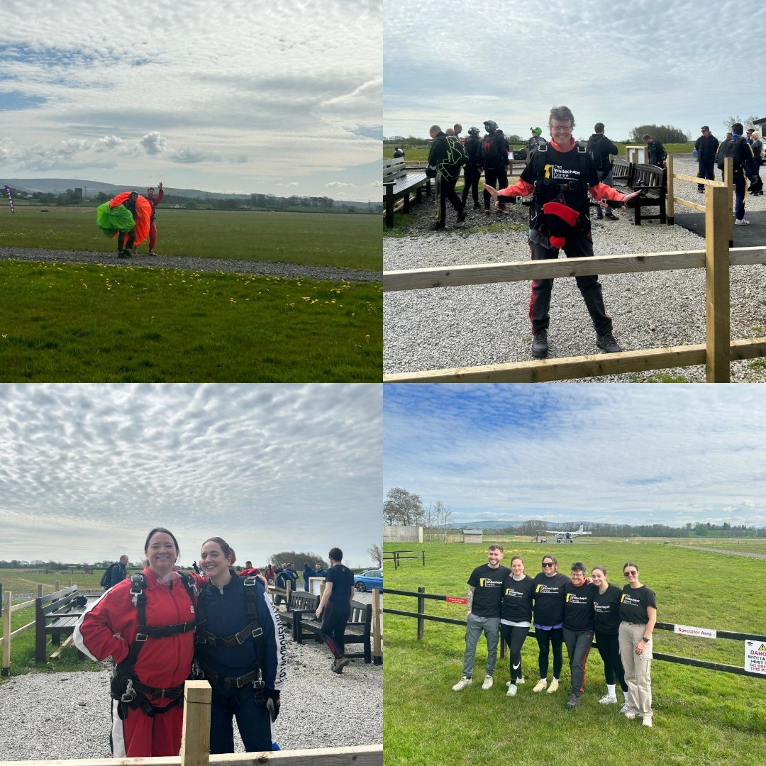 Our 5 daredevil jumpers have just completed their first sky dive! A BIG well done to all the team 👏 ✈️💛 If you'd like to support the team through their fundraising journey, you can here - justgiving.com/campaign/white…