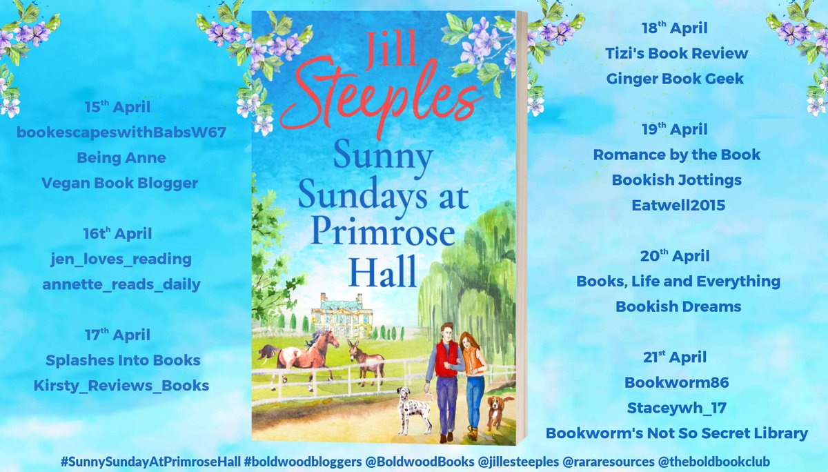 'Leave you feeling uplifted, looking on the bright side' says @bookslifethings about #SunnySundaysAtPrimroseHall by @jillesteeples bookslifeandeverything.blogspot.com/2024/04/sunny-… @BoldwoodBooks