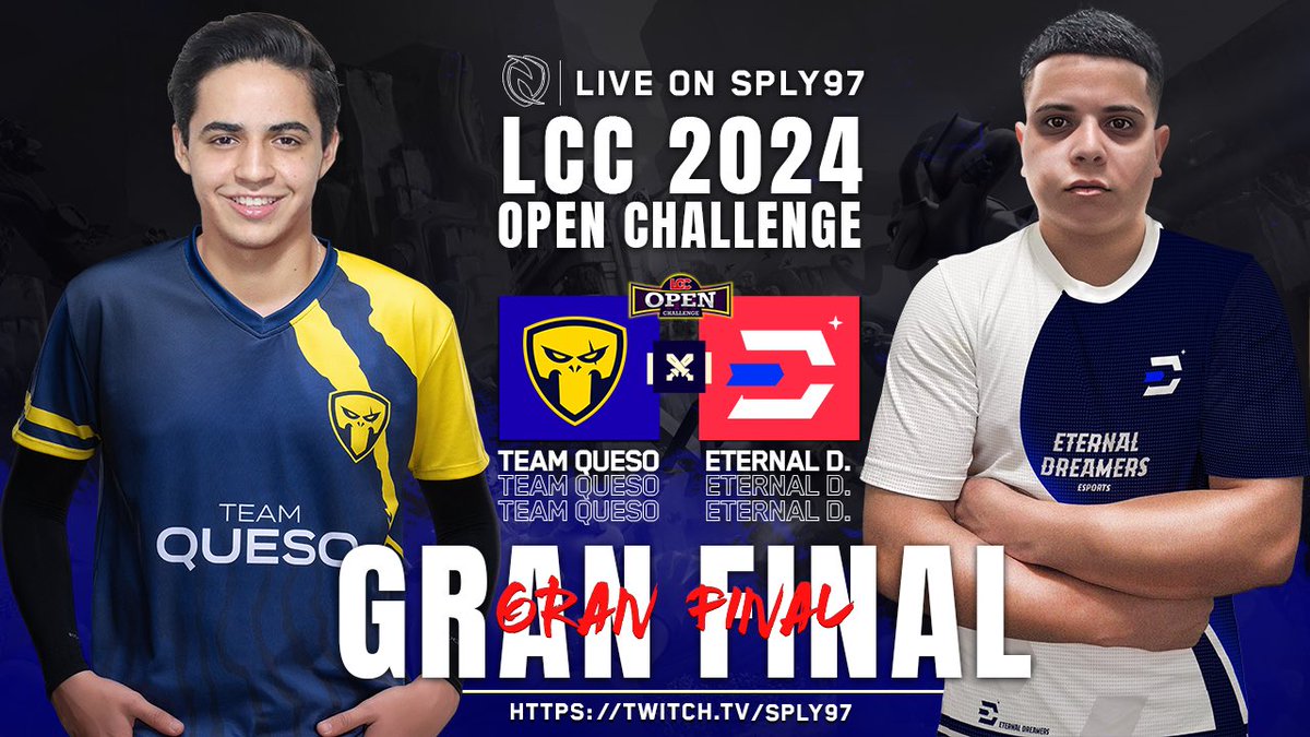 SpLy (@sply97) on Twitter photo ๐ด SรBADO
๐ Directo nocturno pero con Gran Final!
๐ LCC 2024 - Gran Final BO1
โ๏ธ <a href="/TeamQueso_CoC/">Team Queso CoC</a> ๐ <a href="/EternalDream3rs/">Eternal Dreamers</a>
๐ช Duelo hispano en plena final
23:00 ๐ช๐ธ 15:00 ๐ฒ๐ฝ 18:00 ๐ฆ๐ท
twitch.tv/sply97 ๐ด SรBADO
๐ Directo nocturno pero con Gran Final!
๐ LCC 2024 - Gran Final BO1
โ๏ธ <a href="/TeamQueso_CoC/">Team Queso CoC</a> ๐ <a href="/EternalDream3rs/">Eternal Dreamers</a>
๐ช Duelo hispano en plena final
23:00 ๐ช๐ธ 15:00 ๐ฒ๐ฝ 18:00 ๐ฆ๐ท
twitch.tv/sply97