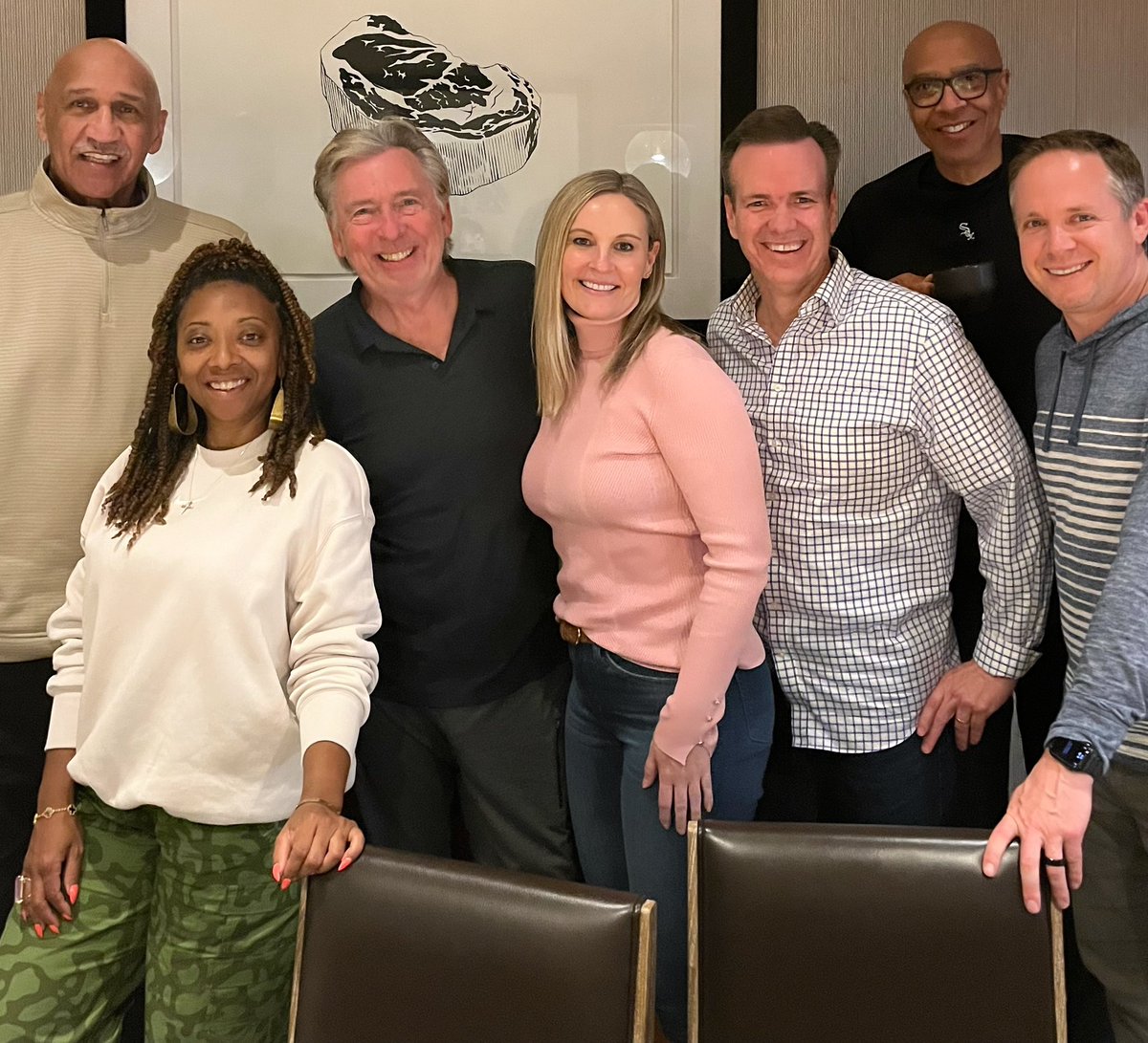 Great night with this crew. Thanks for dinner <a href="/champagnennuts/">Mychal Thompson</a>