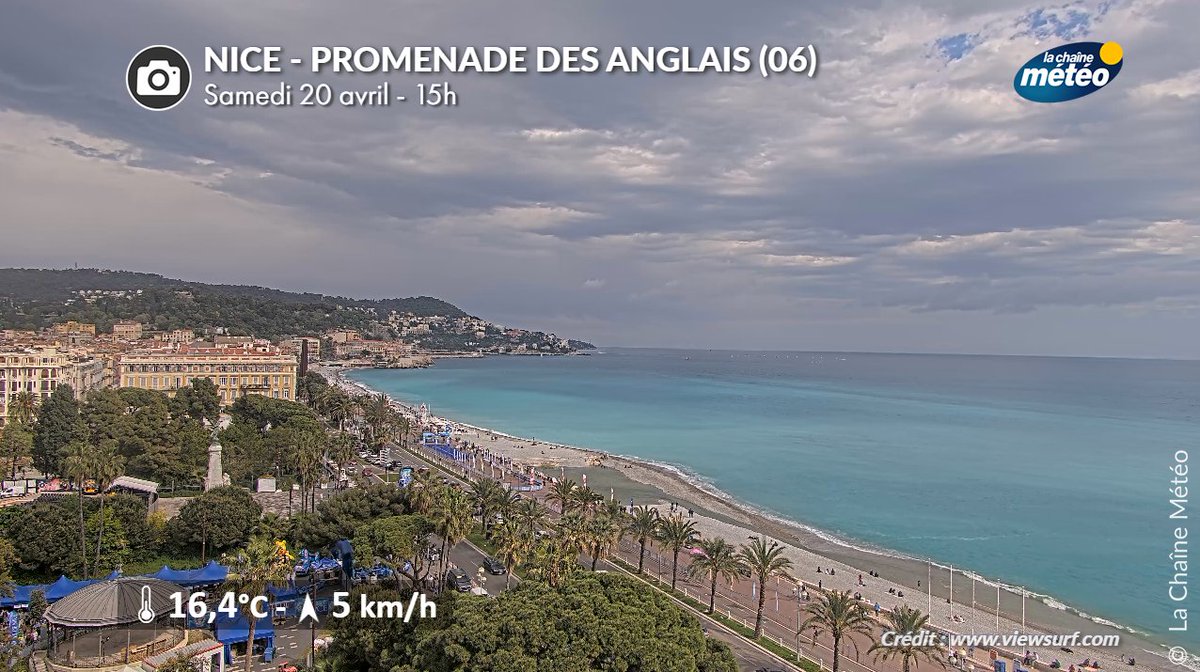 Après une matinée ensoleillée, le ciel devient menaçant sur la côte d'Azur. Des averses orageuses sont possibles ce soir et demain soir jusqu'en bord de mer.