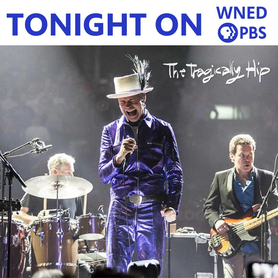 'No dress rehearsal, this is our life.'🤘🏻 #WNEDPBS is giving you the best seats in the house to the '@thehipofficial: A National Celebration' at 8:30pm. Let's celebrate Canada's most treasured band, fronted by a poet who made a country proud, patriotic and grateful for music!🎶