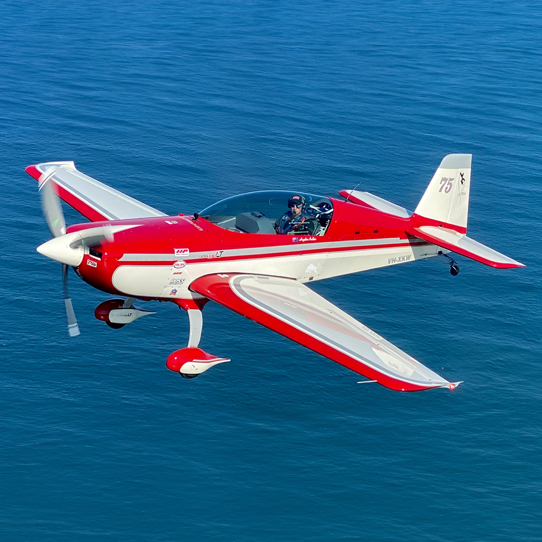 You may or may not have guessed it on our last post, but here it is - Hayden Pullen's Extra 330! ✈️😎 Did you guess correctly?! 😎 #PacificAirshow #Aviation #Airshow #AvGeek #Extra330