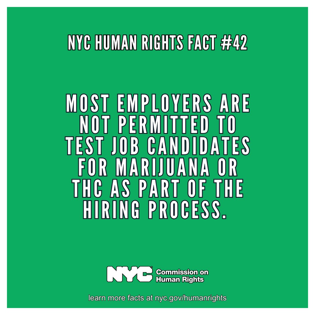 Visit our website for more information about the types of jobs that test #NYCHumanRightsFact