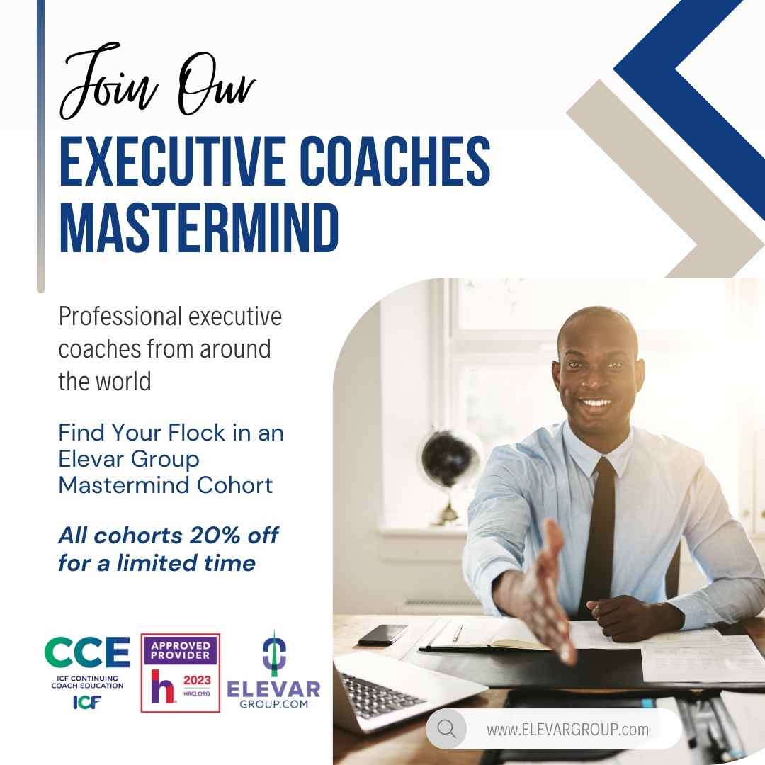 Advanced Peer-to-Peer Networking - Elevar Group Mastermind Groups 
Save 20% for a limited time
Join a Global Mastermind Group 
elevargroup.com/global-leader-…
#mastermindgroup  #teamwork #ICF #SHRM #HRCI #mindset #careerchange #careertransition #careeradvancement #careerpivot