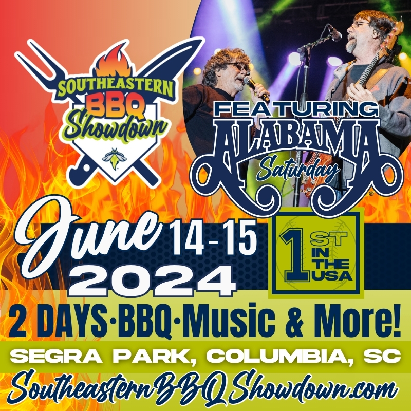 Get ready to ignite your taste buds at the Inaugural Southeastern BBQ Showdown and Grammy® award-winning ALABAMA Concert! 🔥 Grab tickets now at: bit.ly/446Don7 📆 June 14-15, 2024 | 4-10 PM 📍 Segra Park #TogetherWeAreColumbia