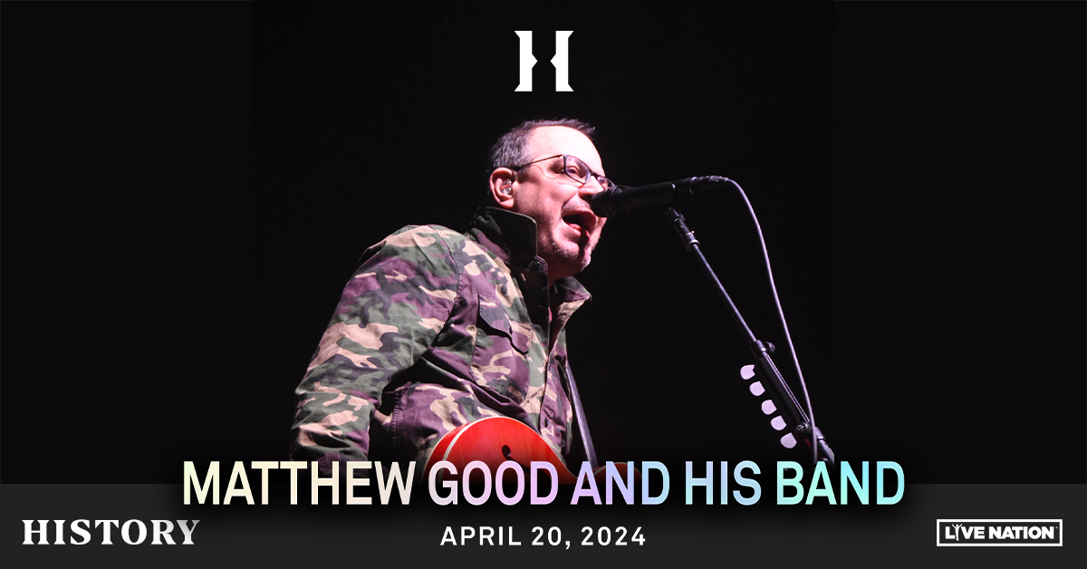 TONIGHT: Juno award winner Matthew Good and His Band take over to showcase their signature alternative rock songs! Set times: Doors - 7:00pm Support - 8:15pm Mathew Good - 9:30pm *all times are subject to change Have fun!