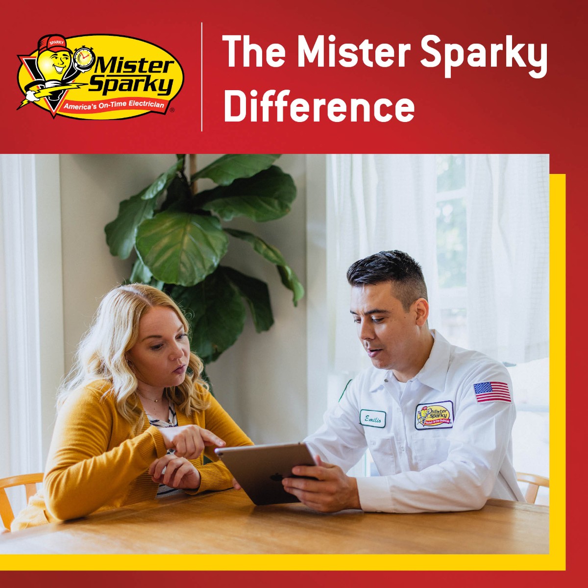 There are very few guarantees in life. At Mister Sparky, we are proud to guarantee our work. Not only are we on time, but your complete satisfaction with our electricians and service is 100% guaranteed. 🤝 brnw.ch/21wJ0Fe #Satisfaction #Guarantee #Electricians #Service