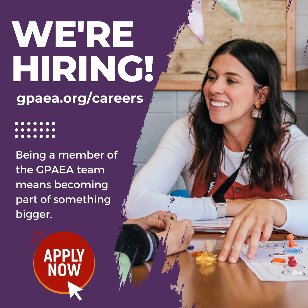 Are you passionate about making a difference in the lives of students? Check out the variety of roles we’re looking to fill agency-wide at gpaea.org/careers/ #iaedchat