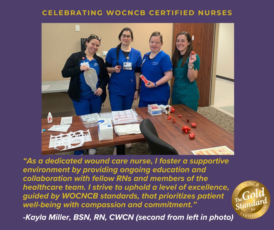 Happy WOC NURSE WEEK! Congratulations to Kayla! She will be receiving WOCNCB Swag! Follow link to view video of all submissions! youtube.com/watch?v=4rf3LK… #WOCNCB #CERTIFICATION #WOCNURSEWEEK2024 #footcare #nurses #woundcare #CFCN