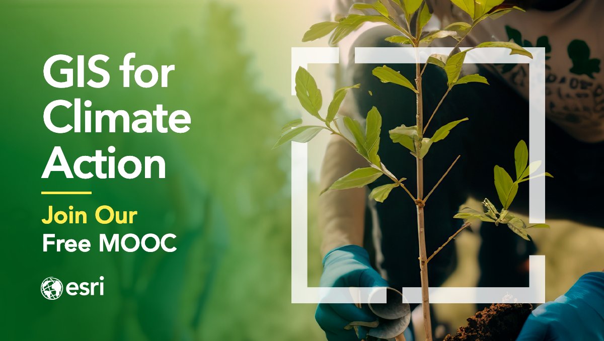 With Earth Day right around the corner, there's no better time to take climate action. 🌱💚🌳 Our free course is here to guide you: esri.social/8FUC50RiEra #EarthDay #ClimateActionNow @deepseadawn @esri_conserv