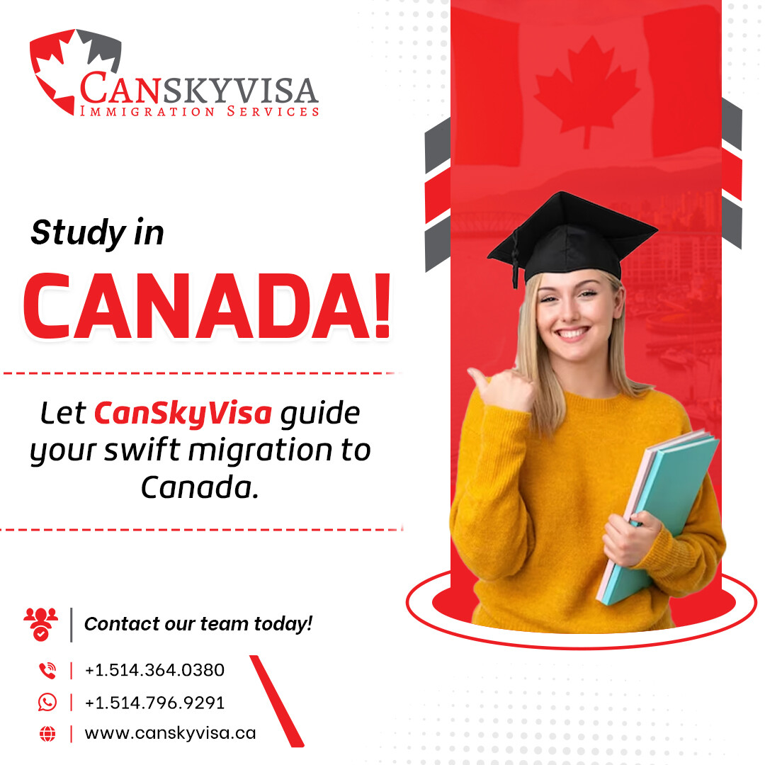 Embark on your Canadian study journey with CanSkyVisa! Let us pave the way for your swift migration.
Contact us now!
📞 +1.514.364.0380
📞 +1.514.796.9291

#visa #canadavisa #studyvisa #education #studyoverseas #study #immigration #studyabroad #ielts #workpermit #expressentry