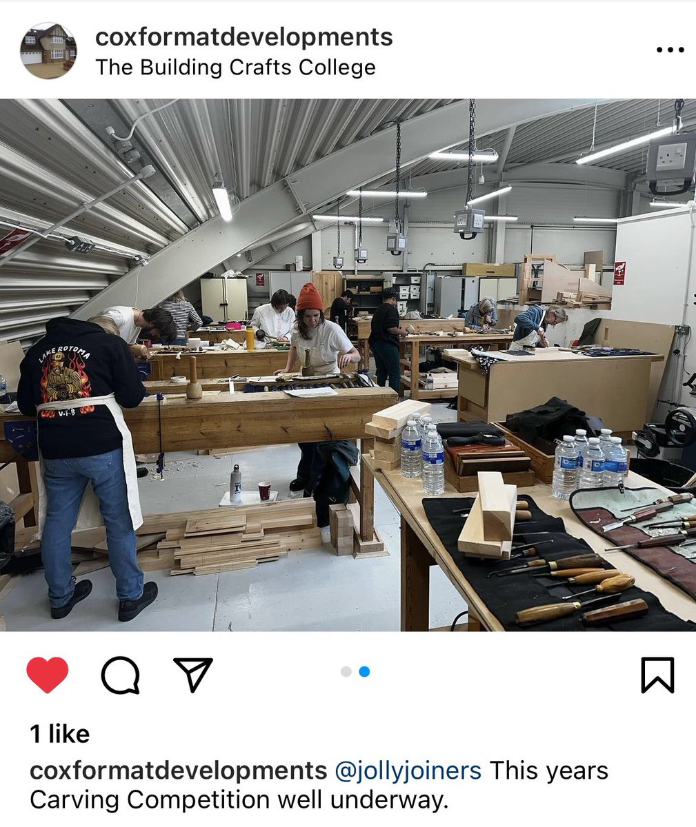 The Annual Craft Competition is underway - Joiners and Wood Carvers - good luck to all 👏👏