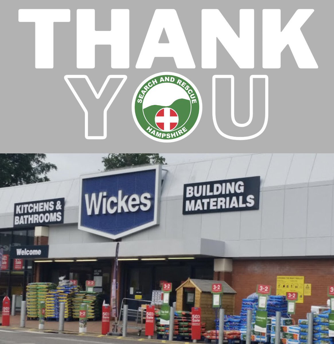 Today we picked up some kitchen units from @Wickes #Waterlooville. These were kindly donated for our new base and will be installed in the next couple of weeks.  Pictures to follow when the work is complete. #LocalSupport