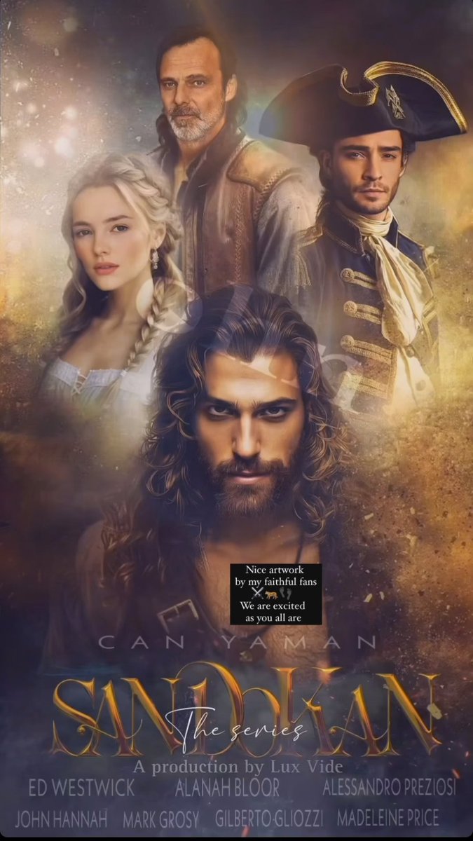 No me extraña que @ohanaedits89 esté 'inlove' con lo que ha dicho #CanYaman sobre su edit #Sandokan... yo estaría a tres metros sobre el cielo.