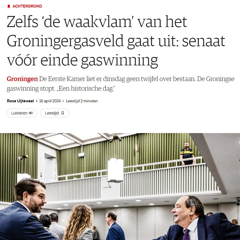 We hebben voor miljarden euro's #gas in onze bodem zitten! Dankzij dit gas kan NL over 10 jaar nog steeds een van de welvarendste landen van Europa zijn. Mits goeie compensatie voor de Groningers uiteraard! In plaats daarvan gaan we heel duur gas uit het buitenland kopen! 🤡🤡