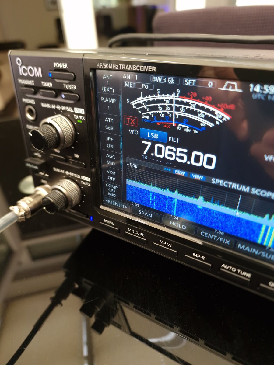 Nice to work @2e0hpiQ on #40m #HF on his #QRP activation on 7.065 MHz NZ29 B/G-0643 @icom_uk #amateurradio #hamradio #ic7610 #bunkersontheair