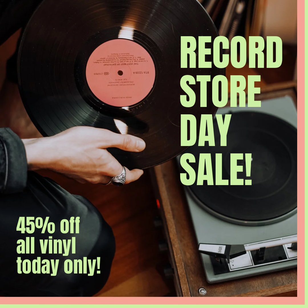 Happy Record Store Day! Get 45% off all vinyl at shop.revivalrecs.com 🤘🏼