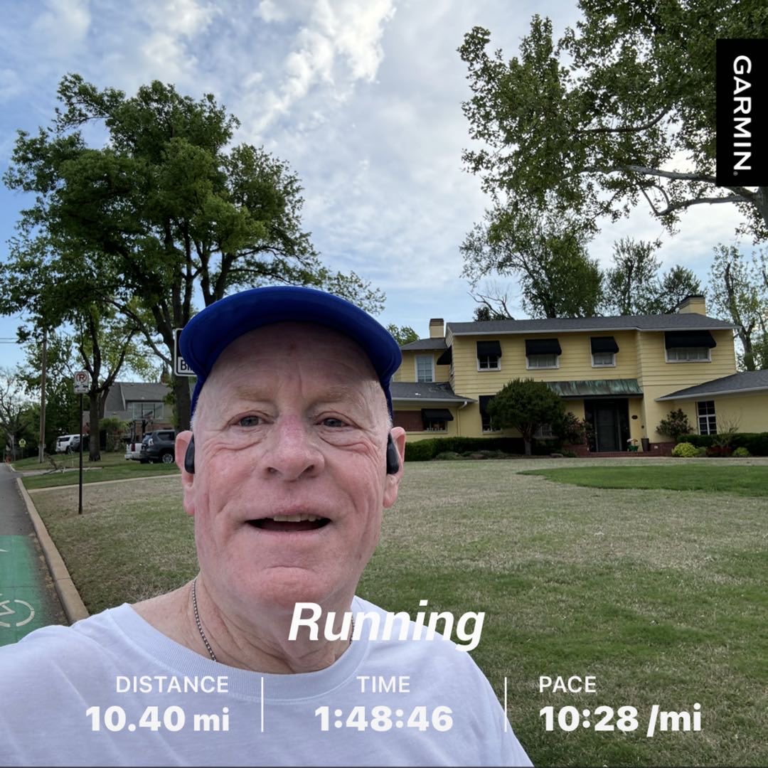 #beatyesterday #garmin Primate hunting. No gorilla yet. ⁦@OKCMarathon⁩ Half Training. ⁦@Landrunners⁩ #runtoremember #landrunners #gorillahill #8daystilraceday