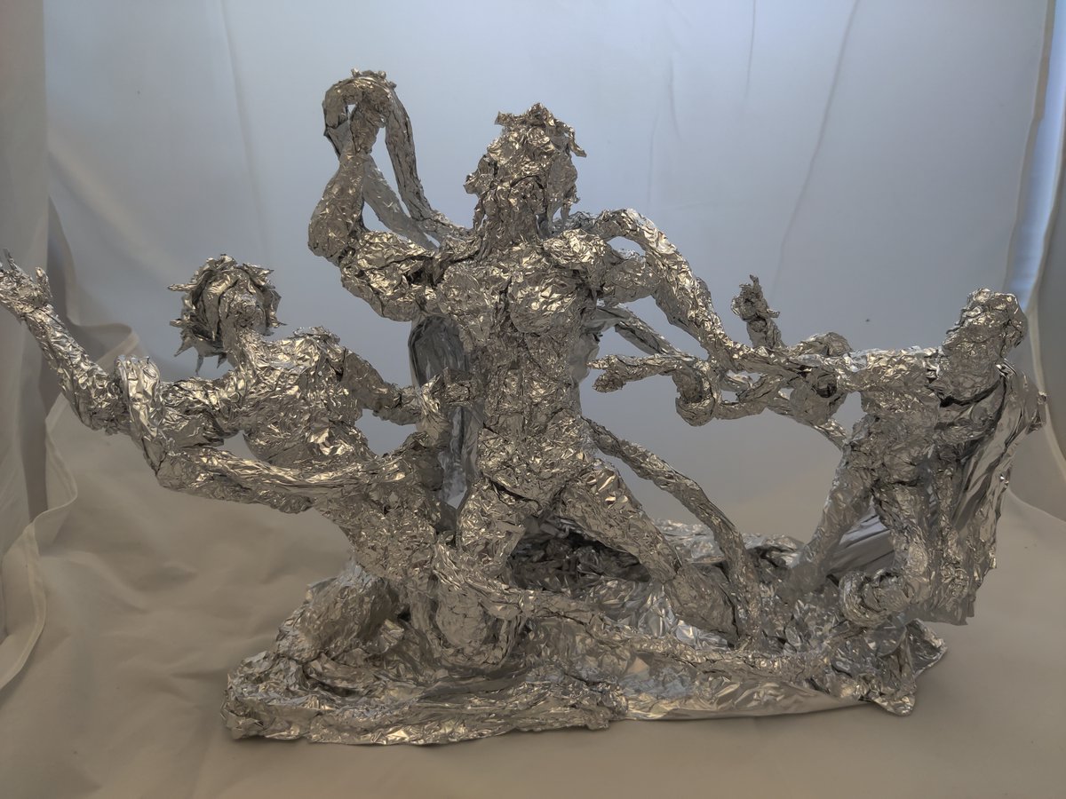 Laocoon and His Sons - Aluminum Foil Sculpture
#foil #sculpture #art #fanart #laocoonandhissons #laocoon #hellenisticart #hellenistic #greek #roman #greekart #greeksculpture #snake