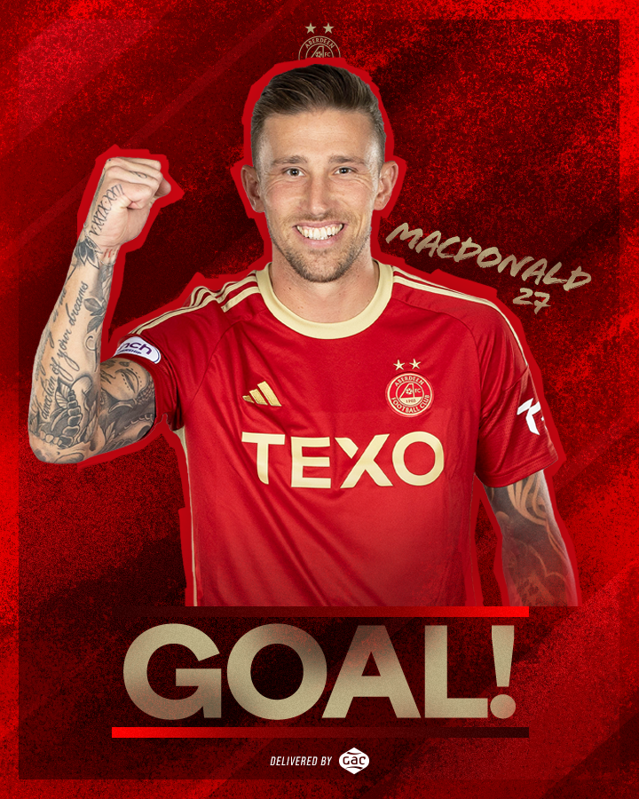 AberdeenFC's tweet photo. BIG ANGUS 'BEEF' MACDONALD!!!

#StandFree 🔴 https://t.co/UGwepb2Mzq