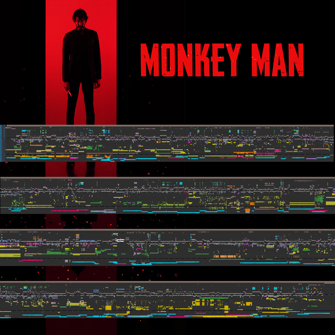 📽️ Monkey Man — FULL timeline 📷 instagr.am/djancso ▶️ avid.com/media-composer #monkeyman #timeline #avidmediacomposer #editing #editor #postproduction #mediacomposer #avid