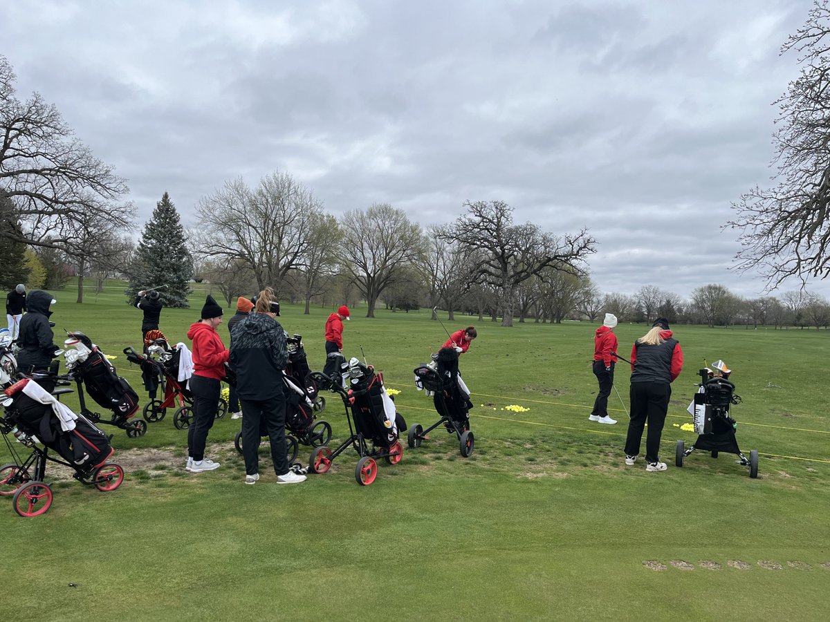 You’re looking live at Falcon Golf getting ready for Day 2 in Iowa!  #itsagreatdayforfalcongolf