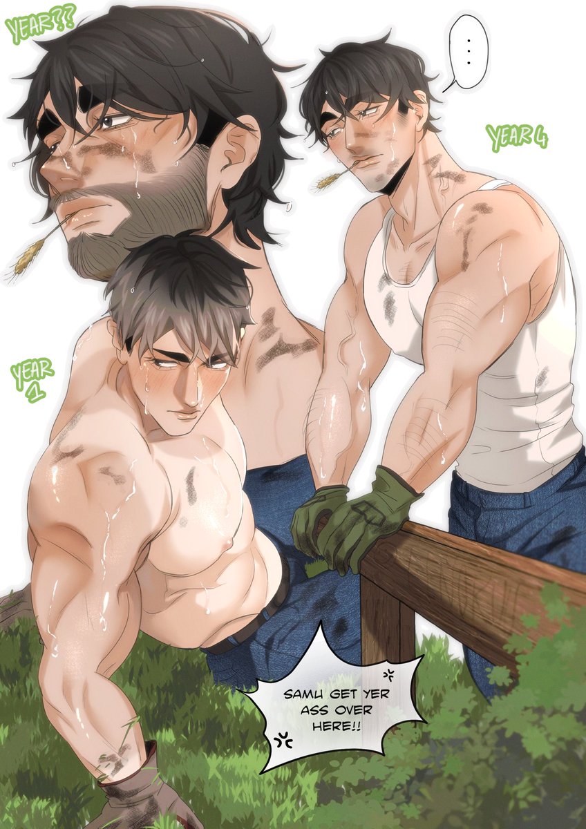 「farmer osamu miya through the years  」|j a d e !のイラスト