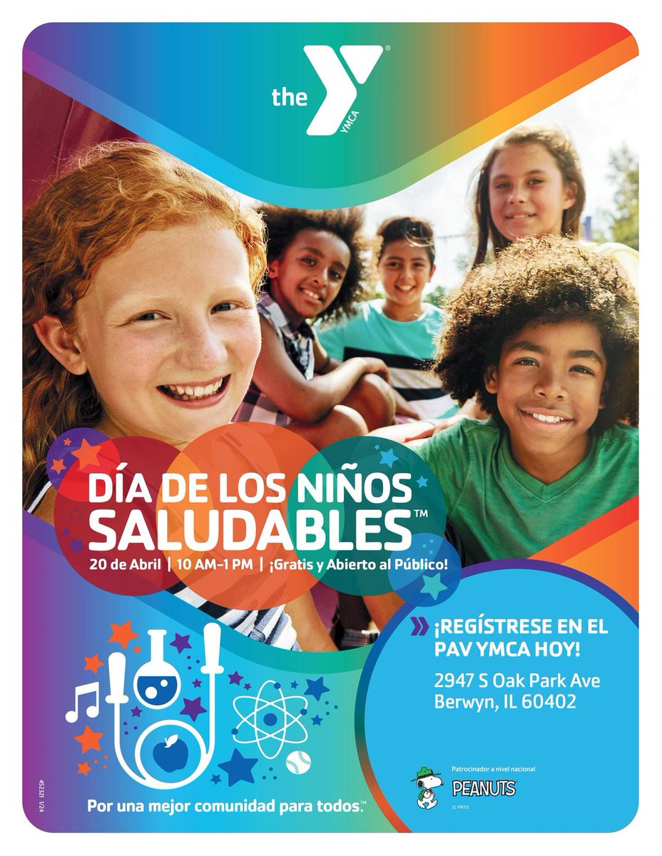 🎈 TODAY: FREE HEALTHY KIDS EVENT AT THE YMCA 🌟

Get ready to jump into fun in just a little while! Head on over to the Pav YMCA in Berwyn for a spectacular #HealthyKidsDay — a community event that's absolutely FREE!

🕙 Doors open at 10 a.m. and the event runs until 1 p.m.!