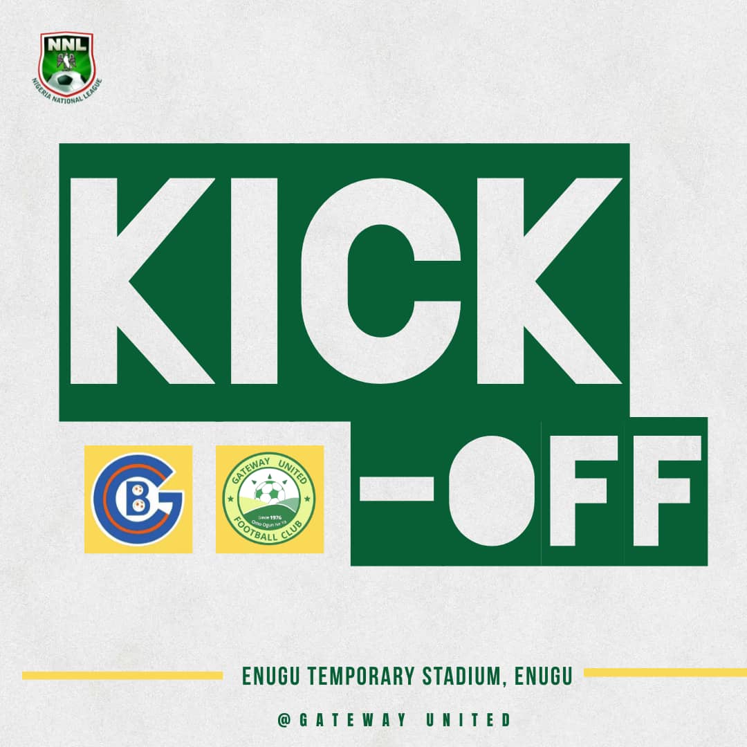 1' We are underway at UNEC stadium, Enugu. 🔵 0 - 0 🟡