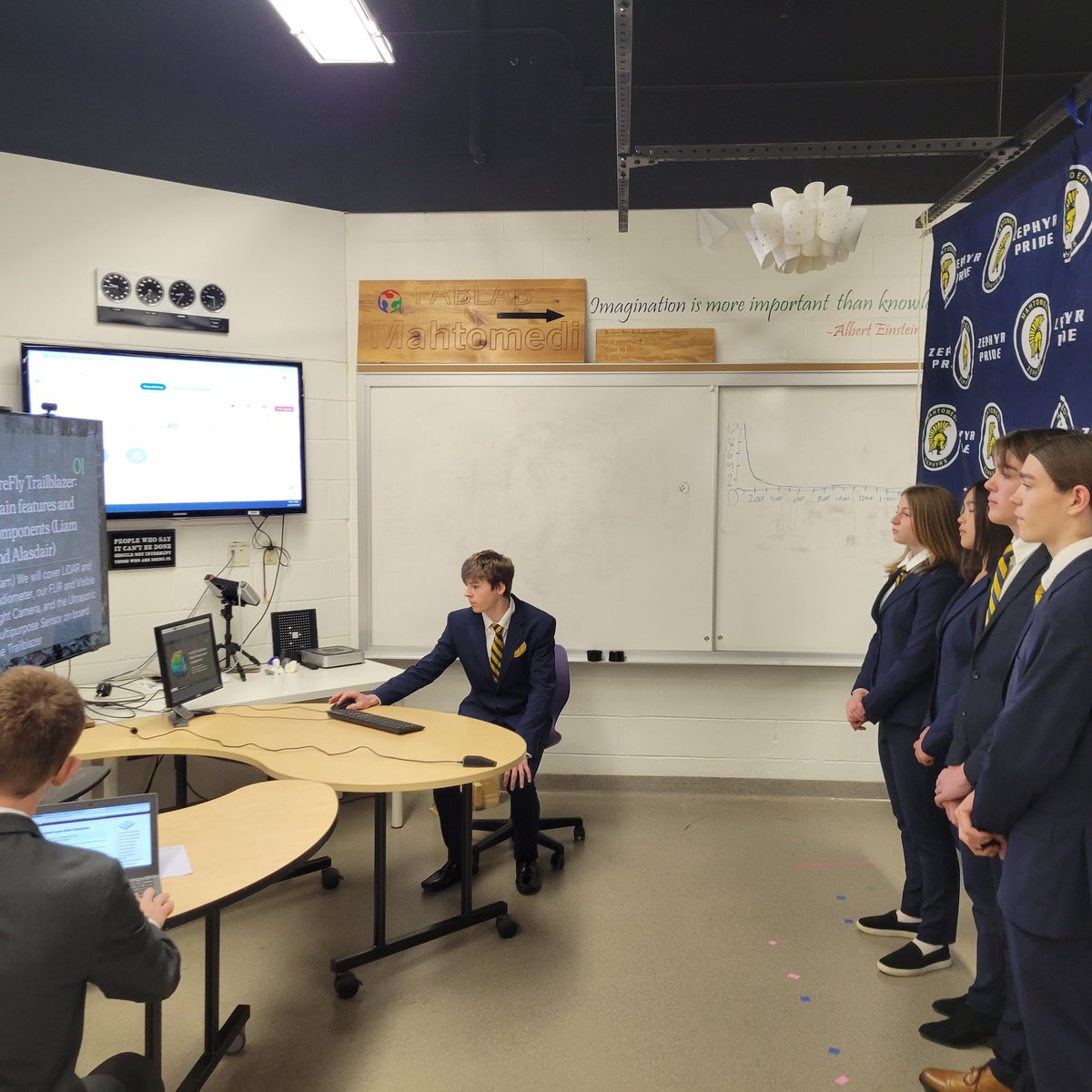 Team Firefly is up and presenting their national presentation. GO ZEPHYRS. #WEARE832