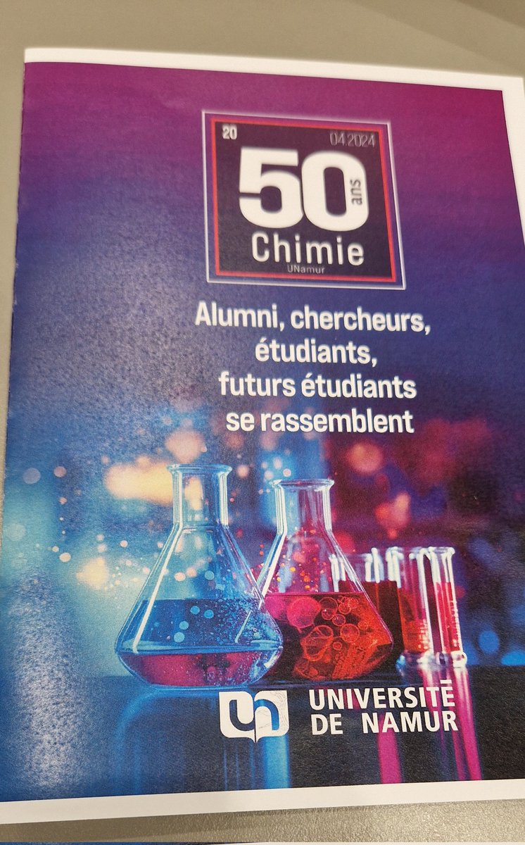 Dr_Berionni's tweet photo. 50 years birthday (not mine) 👏 ! The chemistry department @UNamur is reaching a milestone. Almost 400 visitors today in the new and old labs (original fume hoods in wood).🧪🥼 https://t.co/Ul7uFgNC8W