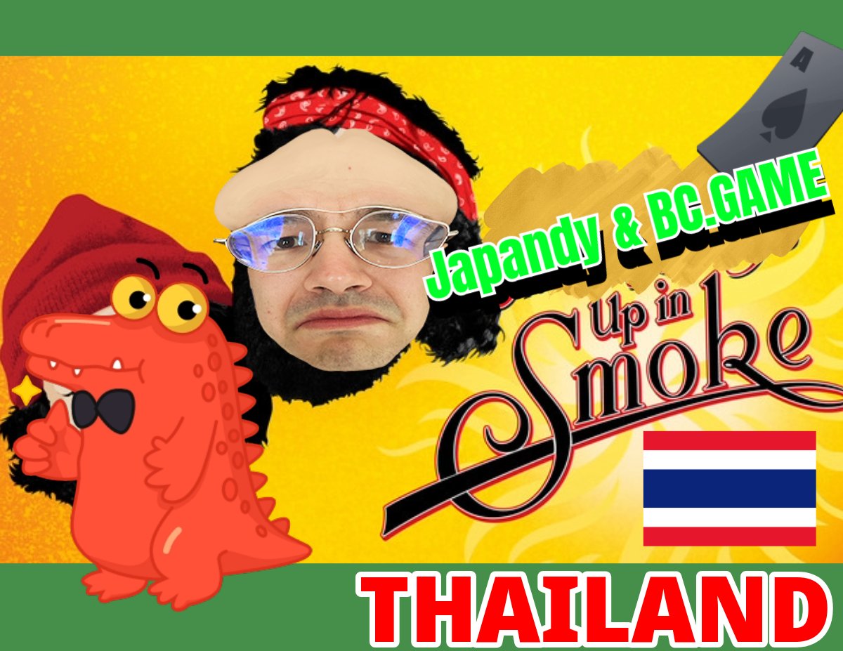 LIVE NOW : 4/20 Themed stream 😎 Learning Thailand's new legal 420 culture. Indulging and sampling. Giveaways with @BCGameOfficial doing 420 trivia 😎 Will only eat stereotypical munchies food. Burgers, pizza, funyuns, etc 😎 #420day #thailand