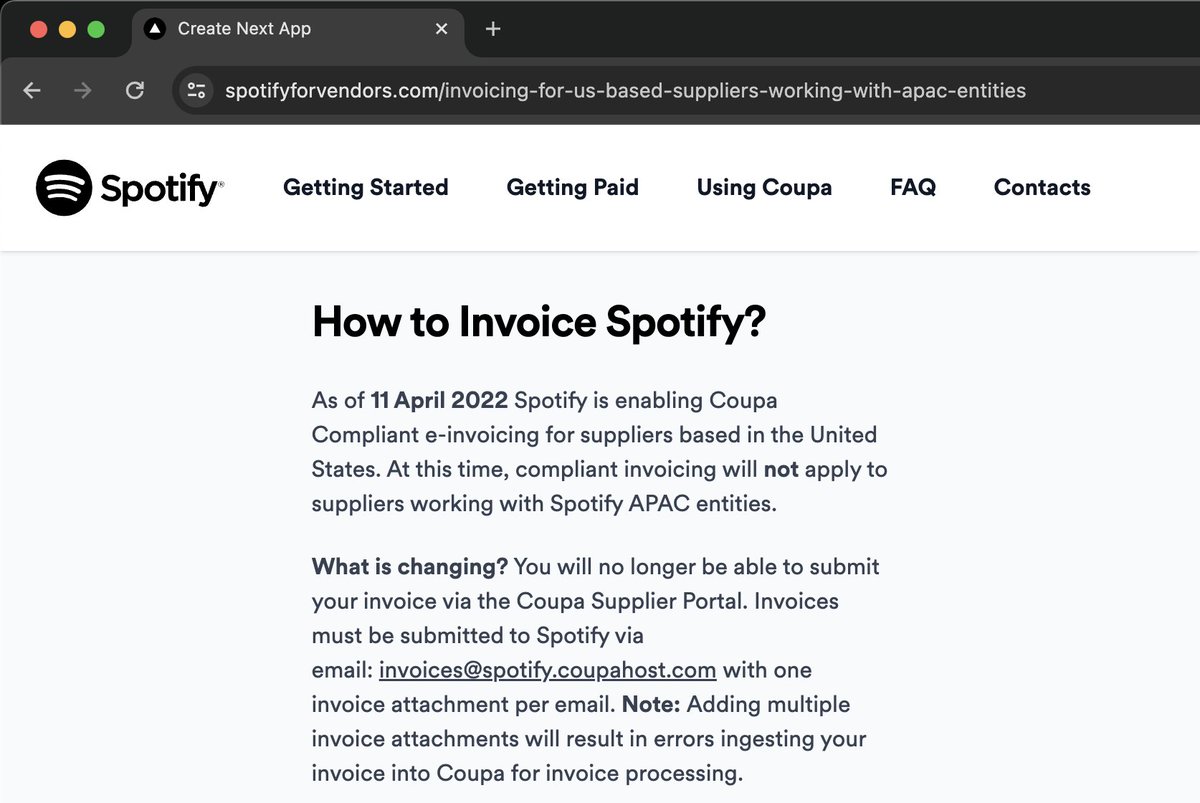 /r/mildlyinteresting The Spotify Vendors site title is '🔼 Create Next App' spotifyforvendors.com/invoicing-for-…