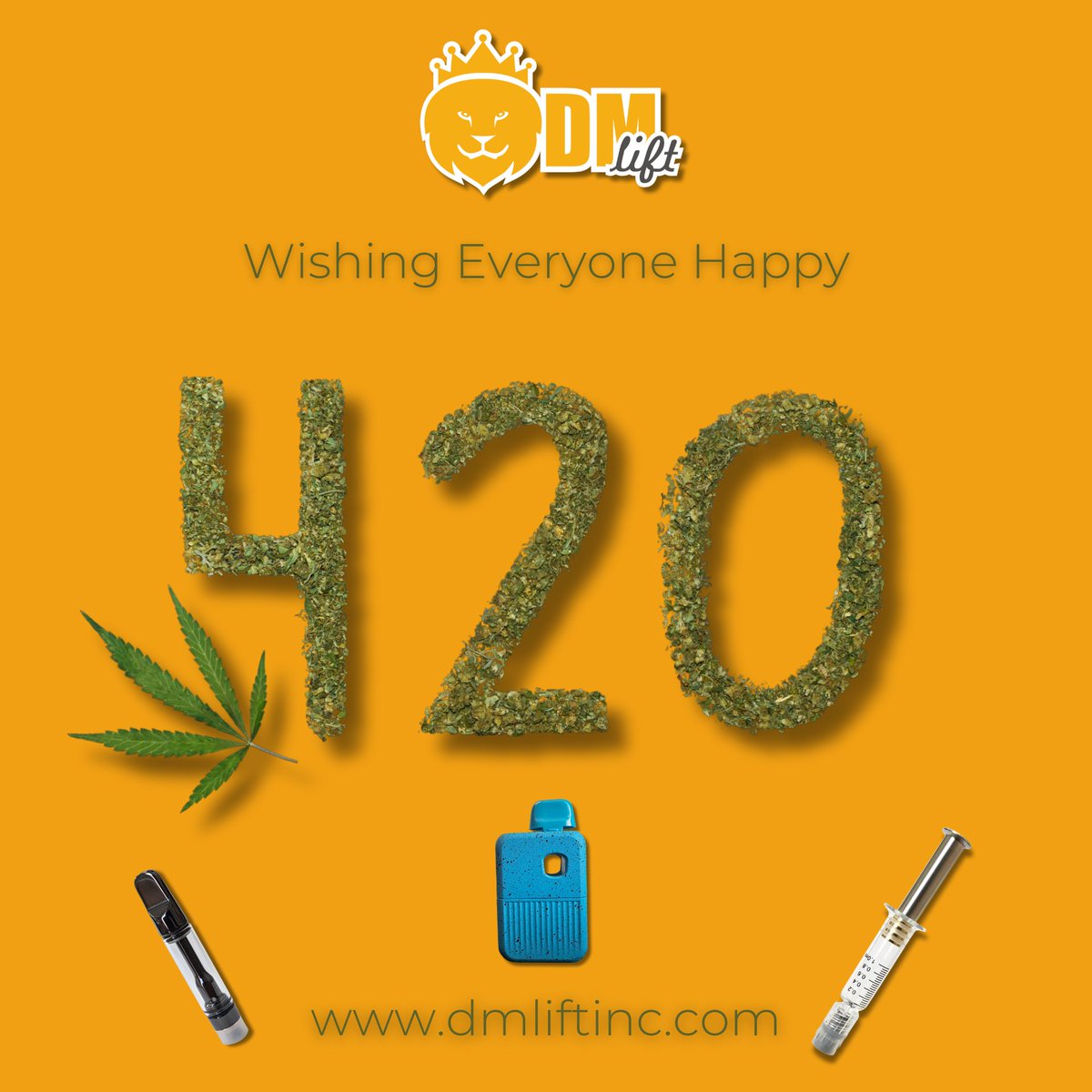 DMLift_inc's tweet photo. Happy 420, everyone! 🤙🍃

#Happy420 #GoodVibesOnly #April20th #CannabisCommunity #CannabisIndustry #CannabisSociety #Cannabis #CannabisBusiness #Dispensary #CounterCulture #CannabisCulture #DMlift #manufacturing #b2b #whitelabelhardware https://t.co/h2GWhcEVc5