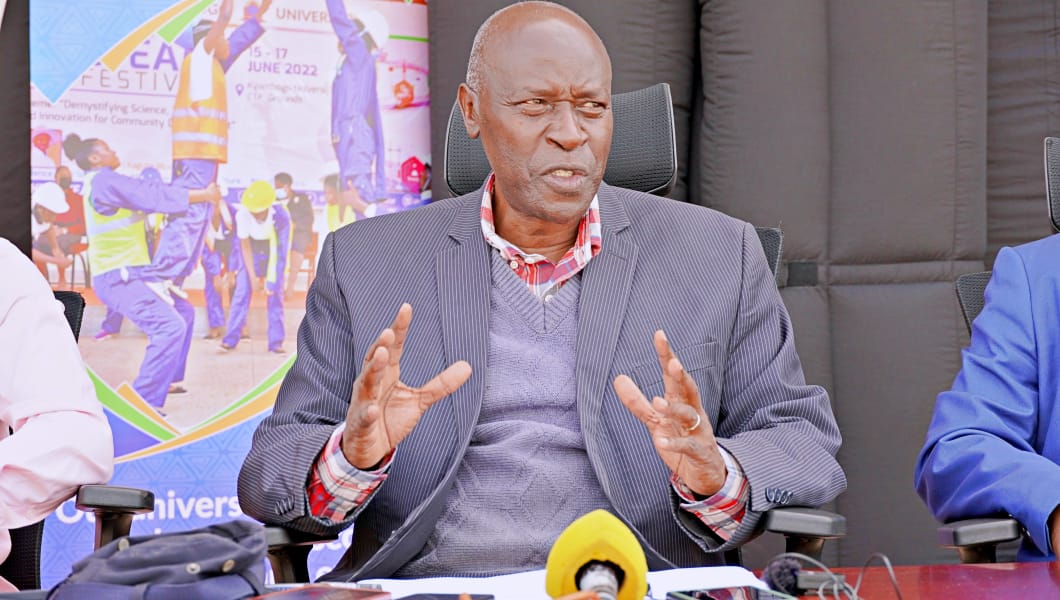 kyambogou's tweet photo. Today, the Vice Chancellor @EliKatunguka held a Pre-STEAM Press Conference at Uganda's first-ever planetarium, a marvel built for showcasing the wonders of astronomy and more! Join us at #STEAMFestival2024, which starts from 24th April to 26th April 2024, for insightful discussions and interactive exhibits!